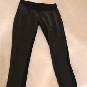 Black pleather leggings